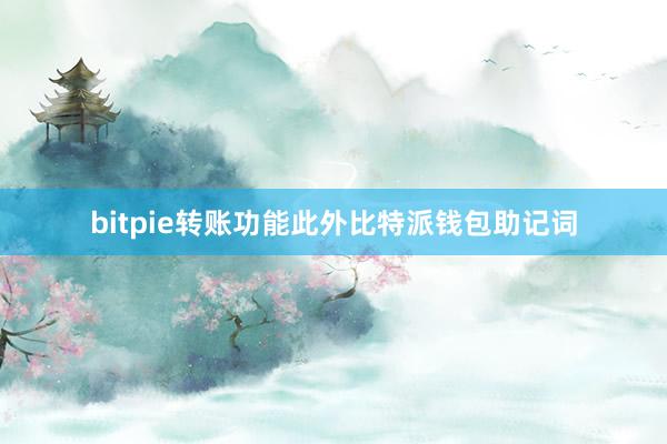 bitpie转账功能此外比特派钱包助记词