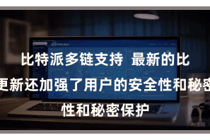 比特派多链支持  最新的比特币更新还加强了用户的安全性和秘密保护
