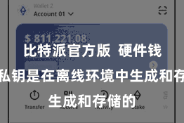 比特派官方版  硬件钱包的私钥是在离线环境中生成和存储的