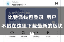比特派钱包登录  用户不错在这里下载最新的版块